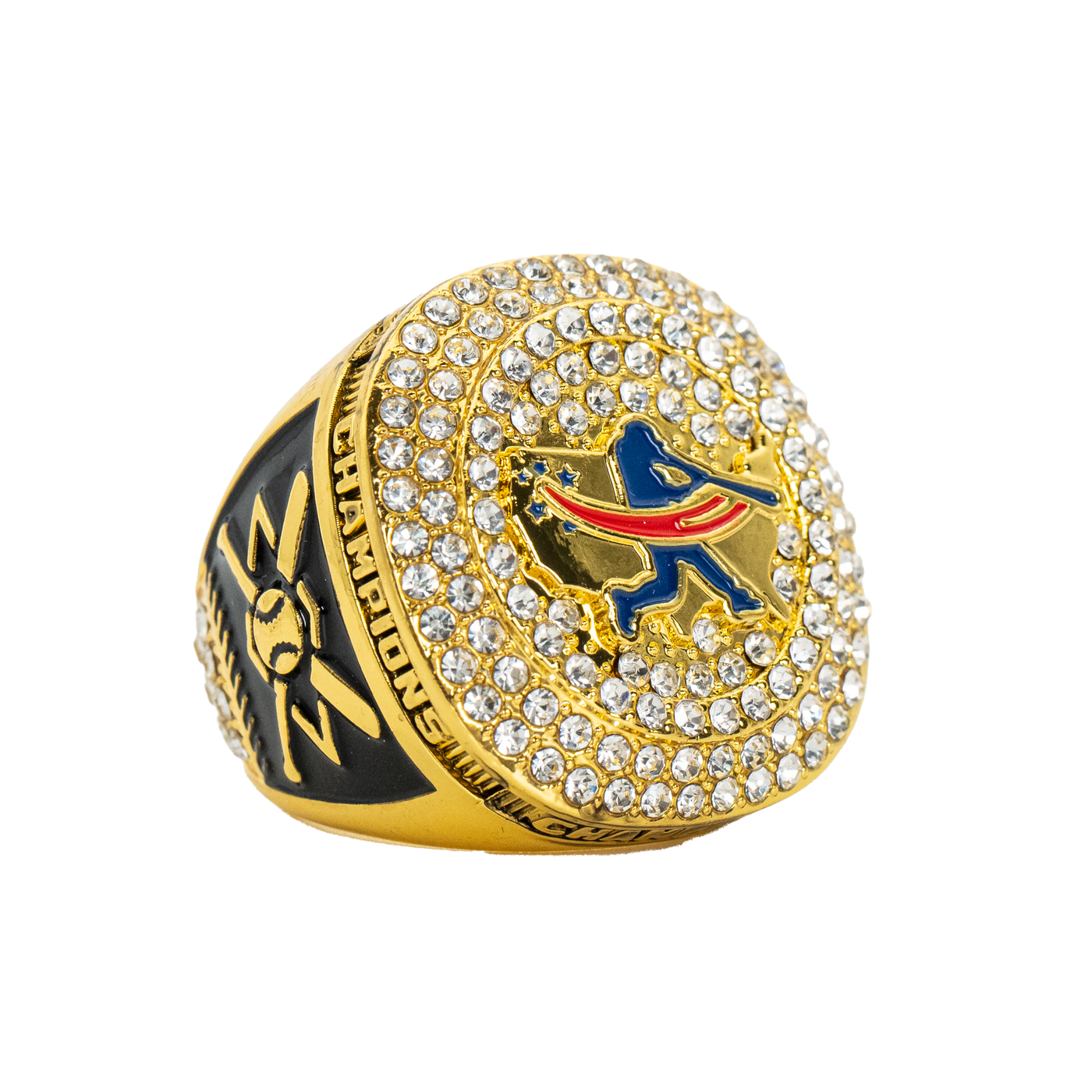 Gold Baseball Champion Rings - Ring King Awards