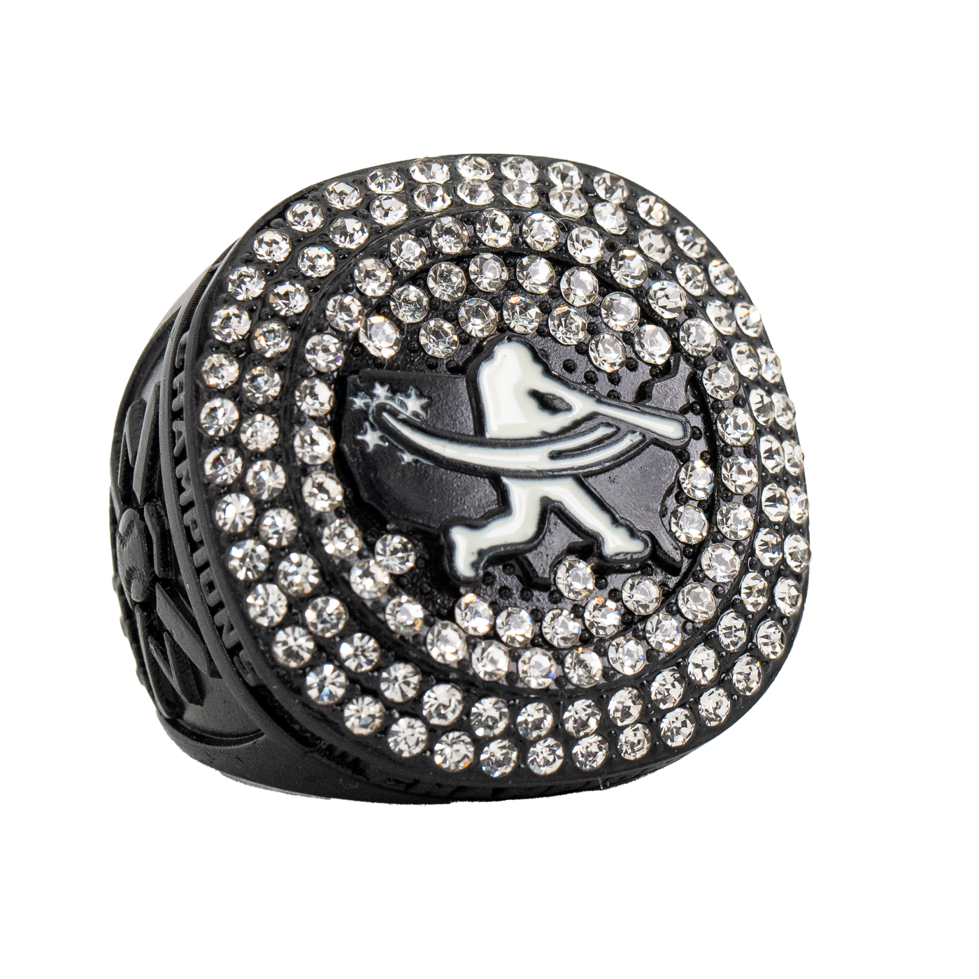 Black Baseball Championship Rings - Ring King Awards