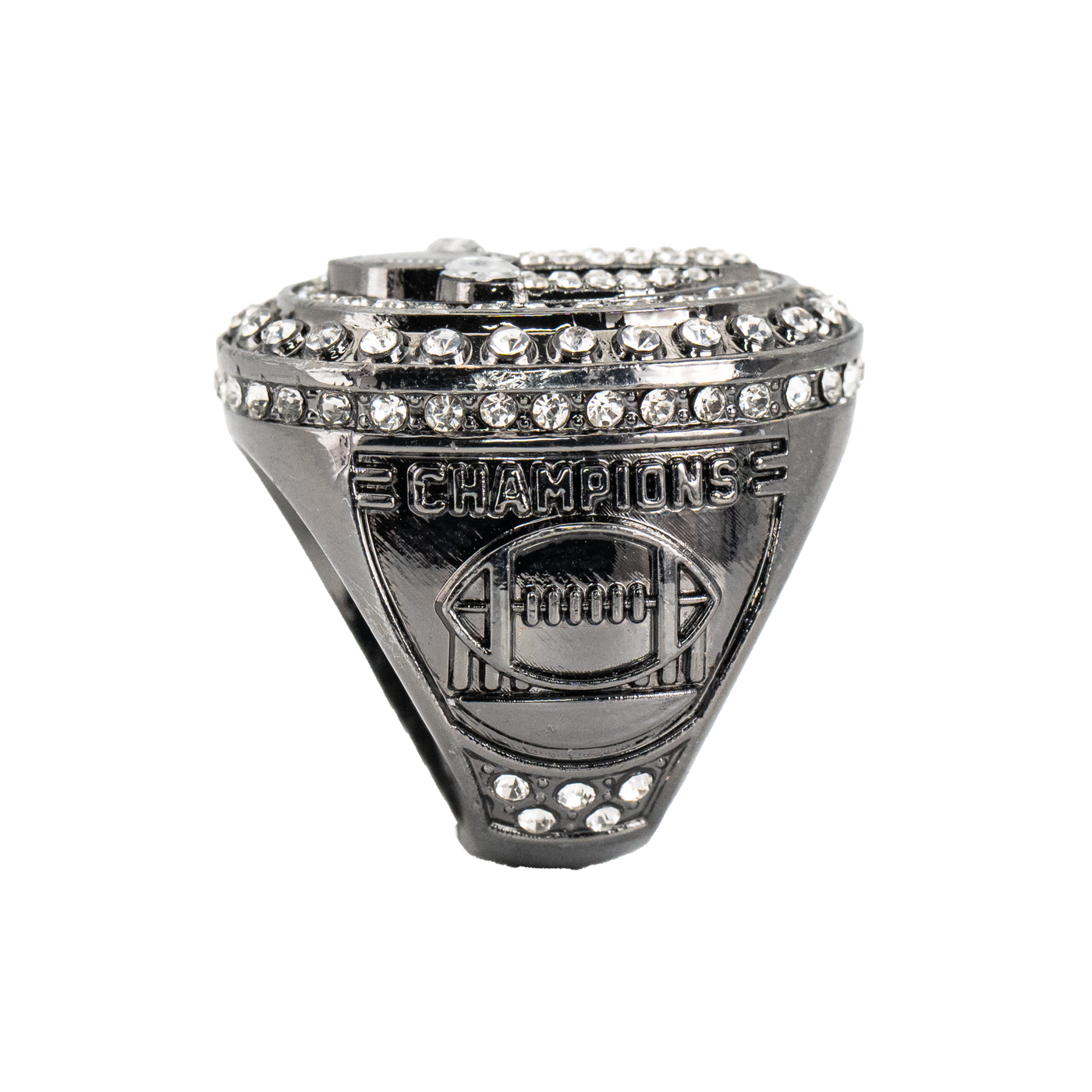 Black (Gun Metal) Football Champion Rings – Ring King Awards