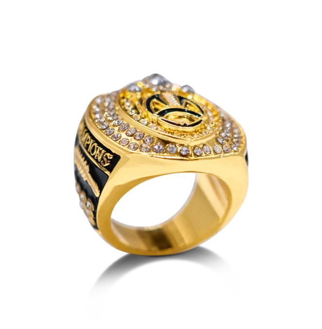 Gold Football Champion Rings