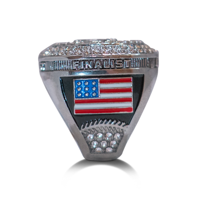 silver baseball trophy ring