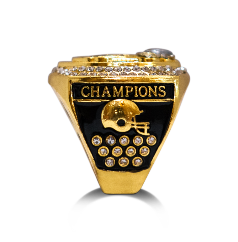 Gold Football Champion Rings - Ring King Awards